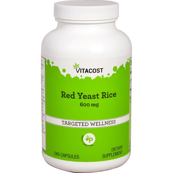 Vitacost Red Yeast Rice - 600 mg - 240 Capsules