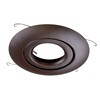 NICOR Lighting 6 inch Oil-Rubbed Bronze Recessed Gimbal Ring Trim,
