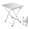 Lightweight Aluminum Folding Camping Table with Height 23.6 in