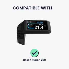 kwmobile EBike Bicycle Computer Case Compatible with Bosch Purion 200 Case - Transparent Bicycle GPS Navigation Cover - Transparent