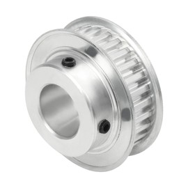 sourcing map Aluminum 30 Teeth 20mm Bore 5.08mm Timing Belt Pulley for 10mm Belt