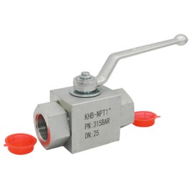 High Pressure Hydraulic Ball Valve KHB 1'' NPT, Shut-Off 2 Way Ball Valve, 1 Inch Hydraulic Valve 4650 PSI