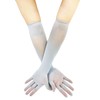 ZUYPSK Guantes largos de malla transparente para mujer, para fiesta