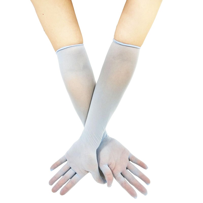 ZUYPSK Guantes largos de malla transparente para mujer, para fiesta