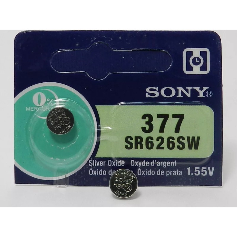 Sony 377  SR626SW Watch Battery 1Pc (Exp. 10/2030)