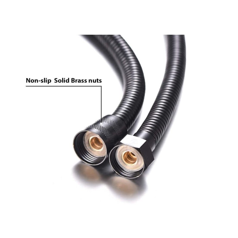 Black Anti limescale ABS Bargin Rainfall 20 cm over head