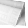 Hankiss 100% Organic Cotton "Snow" Handkerchiefs, approx. 28 cm, 6