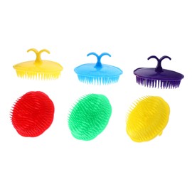 BIUDECO 12pcs Lightweight Scalp Cleaning Brush Hair Comb Exfoliating Shampoo Brush for Easy Wash