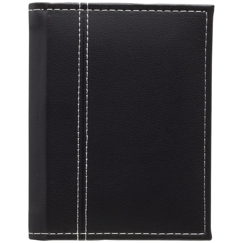 Neil Enterprises Inc. 4x6 Black Photo Album with White Stitching