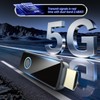 2026 Upgraded Wireless HDMI Transmitter and Receiver,164FT/50M, LED Display, 4K