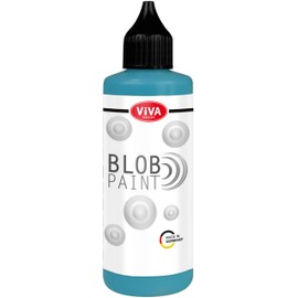 Viva Decor Blob Paint (Turquoise, 90 ml) Ready-to-Use Blob Painting Colours with Properties of Acrylic Paint - Dot Painting Art, Dotting Tool for Canvas, Mandala and Much More - Made in Germany