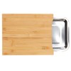 Cortesi Home Isabella Natural Bamboo Cutting Board With Removable Stainless