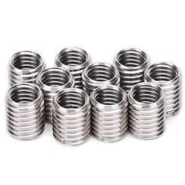 Insert Nut Thread Repair Sleeve, Thread Adapter M10 M8, Screw Thread Reduction Made of 303 Stainless Steel, Thread Insert Nuts for Aviation Automobile Lamp Shapes, Thread Repair