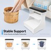 Foot Bath Stool, Portable Esthetician Trolley Cart Foot Rest Massage