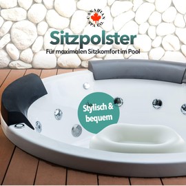 CANADIAN SPA CO. Water Filled Pool Seat Cushion, Inflatable Booster Seat, Comfortable Support, Hot Tub Accessories
