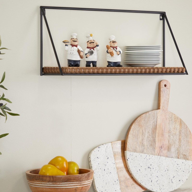 Deco 79 Polystone Chef Sculpture, Set of 3 5", 5",