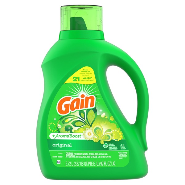 Gain 55867 Liquid Laundry Detergent, 100 Oz