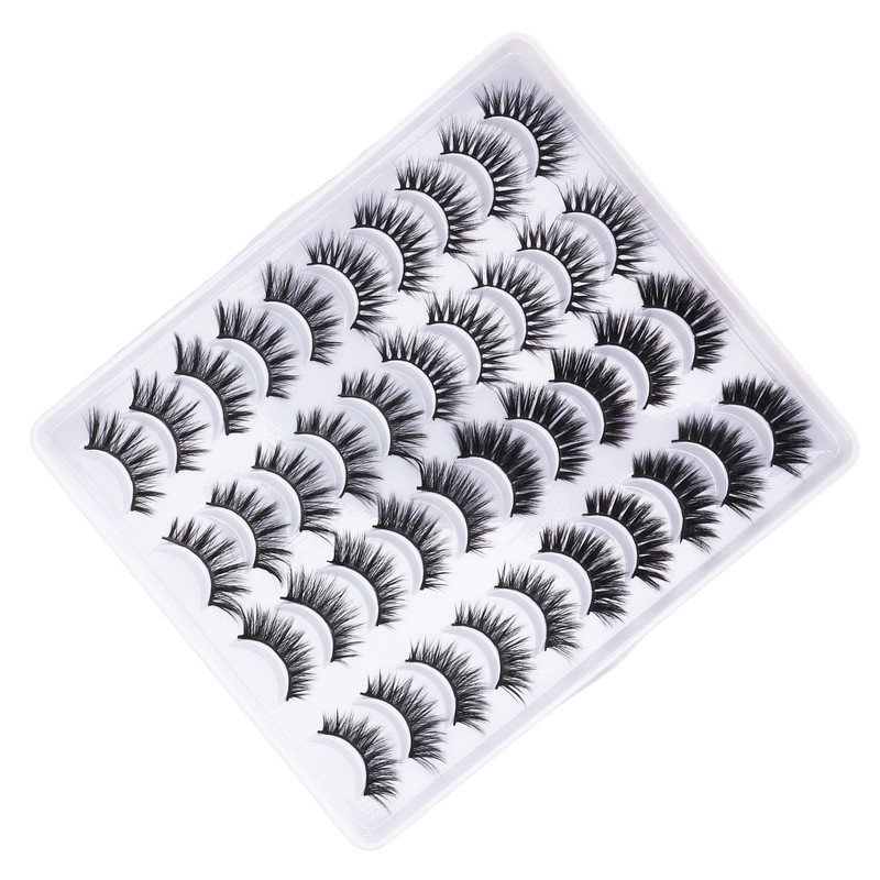 20 Pairs 6D False Eyelashes 4 Styles Long Thick Semi