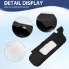 EATAKWARD 1Pair Black Car Sun Visor Cover, Replacement for Ford