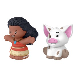 Fisher-Price Moana and Pua Little People Toy Figures Set for Kids Ages 1 5 Years
