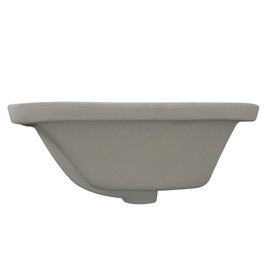 Nantucket Sinks UM-19x11-B 19-Inch by 11-Inch Rectangle Ceramic Undermount Vanity Sink, Bisque