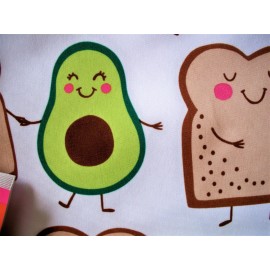 Isaac Mizrahi Avacado Toast Placemats Place Mats Indoor/Outdoor Easy Care