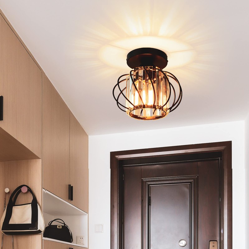 FRIDEKO HOME 2-Pack Semi Flush Mount Ceiling Light - Small