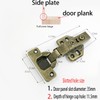 Frameless Hinge 90 Degree Soft Close Cabinet Hinge Adjustable Hidden