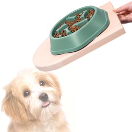 BSITSSS Anti-sling dog bowl, non-slip dog bowl, labyrinth-like slow feeder dog, anti-gulping bowl, dog large, anti-gulping dog bowl