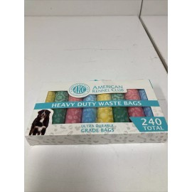 American Kennel Club New AKC Heavy Duty Waste Bags Ultra Durable Lavender Scent 240 Count