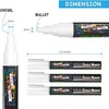 CHALKY CROWN Liquid Chalk Marker Pen - White Drawing Chalk