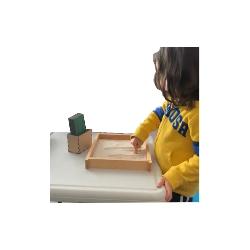 Bandeja Didáctica Montessori Ingeniacrea+pizarron Doble Cara