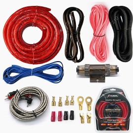 4 Gauge Car Audio Cable Kit Amplifier Install Amp RCA Subwoofer Sub Wiring 2300W