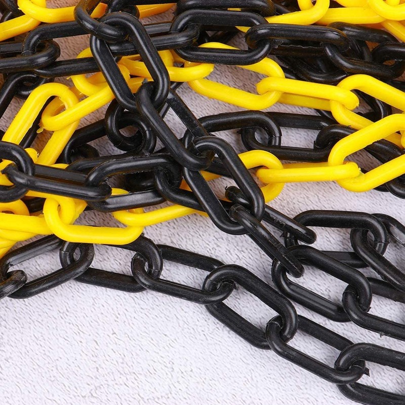 MACHSWON 2m Plastic Chains Barrier Safety Post Cone Isolation Fence