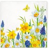 Servietten Blumen 20 full daffodils | leaves garden floral flower