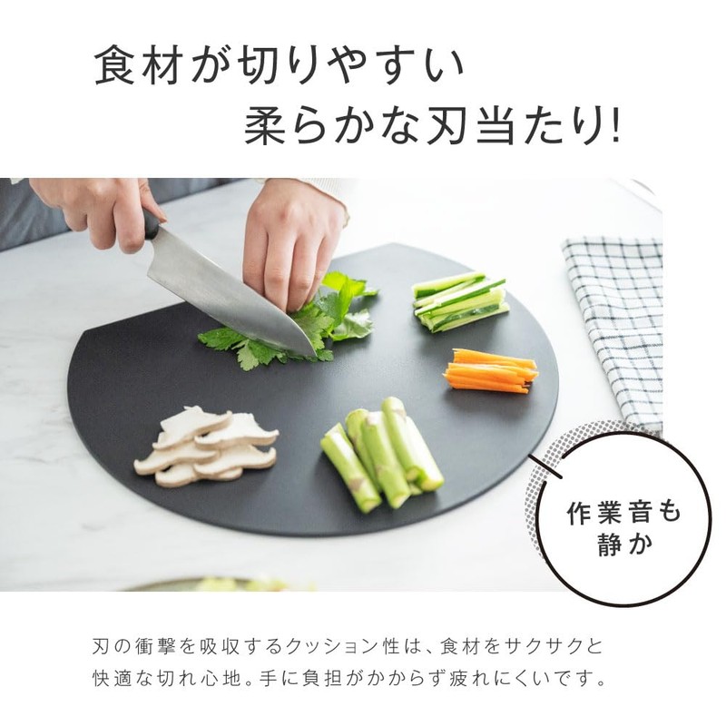 Sign Kingdom Passo-mn01-m-bk Round Cutting Board, Heat Resistant, Thin, Lightweight,