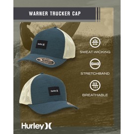 Hurley Warner Trucker Men's Cap M, obsidian