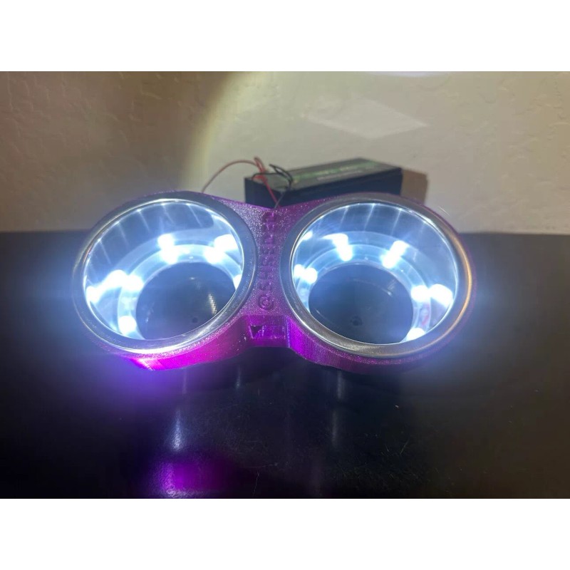 Polaris RZR passenger Grab handle LED cup holder