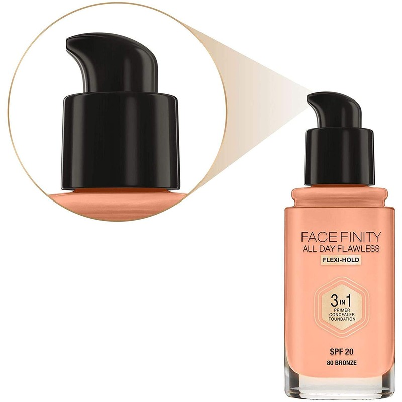 Face Finity All Day Flawless Foundation 3 in 1-80 Bronze