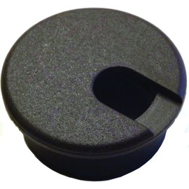 Grommet Desk Wal Brn 1-1/2in