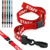 CKB Ltd® 20x Red STAFF LANYARDS Breakaway Safety Lanyard Neck