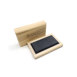 Genuine Surgical Black (Ultra Fine) Arkansas Novaculite Knife Sharpening Bench Stone in Wood Box 4” x 2” x 1/2” (Surgical Black (Ultra Fine))