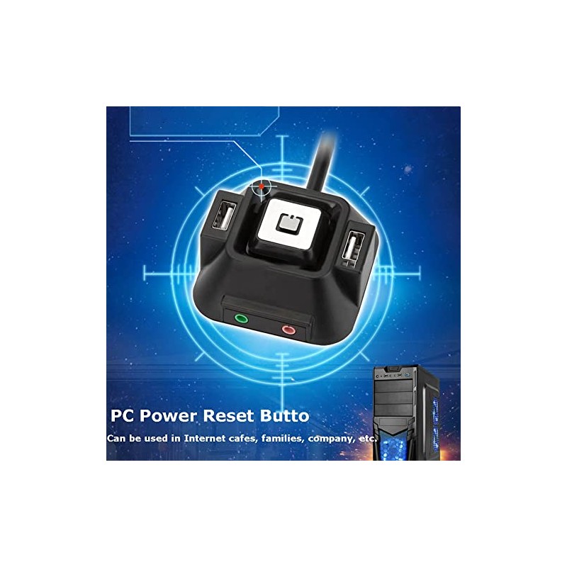 Diyeeni Computer On/Off Switch, PC Power Button Start Button with