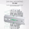 Telituny Voltmeter DIN Rail, 3-Phase AC Voltmeter, DIN Rail Mounting,