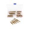LBY 15 Sets Threaded Insert Nuts and Bolt Assortment Kit,