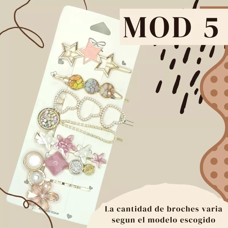 Universo en Linea Kit Broche Pinza Pasador Cabello De Moda