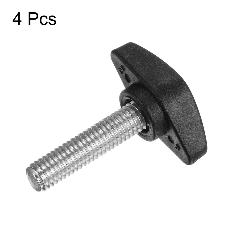 HARFINGTON 4pcs Tee Wing Knobs Thumb Screws M8 x 30mm