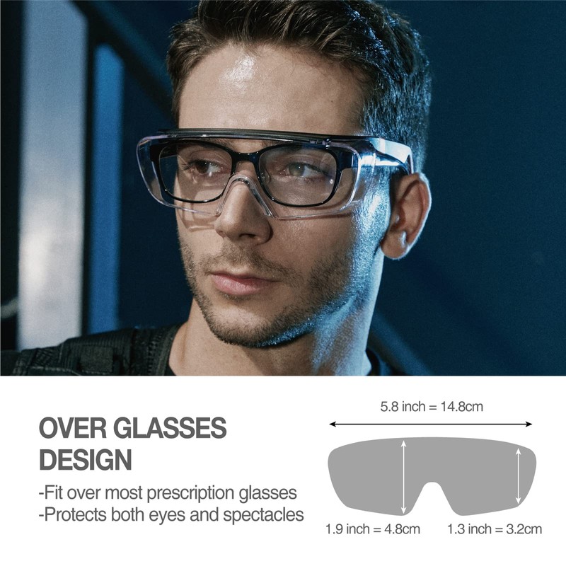 DEX FIT Safety Glasses SG210 Series - Anti-Fog & Scratch