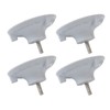 4pcs Elder Shower Chair Replacement Feet Large Suction Cups Rubber