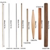 8 PCS Pasta Rolling Pins Set, Multiple Sizes Wood and